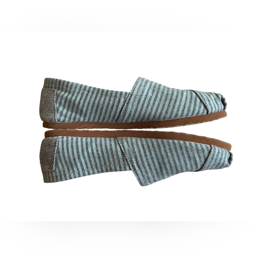 Toms Classic โMovember' Striped Canvas Flats. Size 6. - Picture 9 of 11
